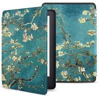 Husa pentru Kindle Paperwhite 2024 (12th gen) 7 inch / Kindle Colorsoft Signature Edition, 7 inch, slim ultra-light function sleep, wake-up inchidere magnetica, cais flowers