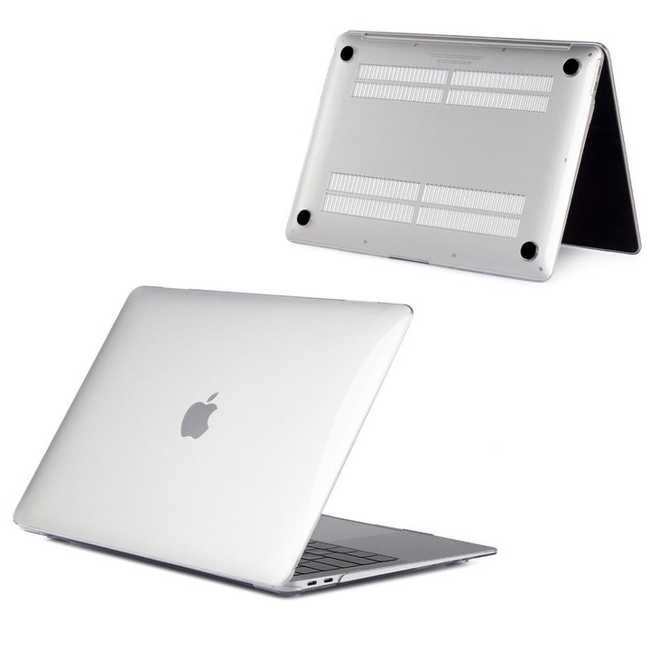 Carcasa Hard Shell pentru MacBook Air 15 (2023/2024/2025) M Series (M4/M3/M2) (A2941/A3114/A3241), Husa & Protectie MacBook, Tranparent