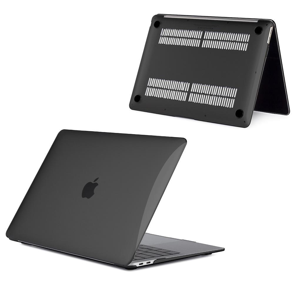 Carcasa Hard Shell pentru MacBook Air 15 (2023/2024/2025) M Series (M4/M3/M2) (A2941/A3114/A3241), Husa & Protectie MacBook, Negru transparent