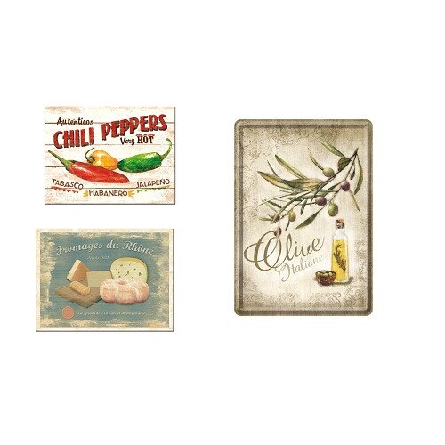 Pachet Vintage Food - placa, 2 magneti