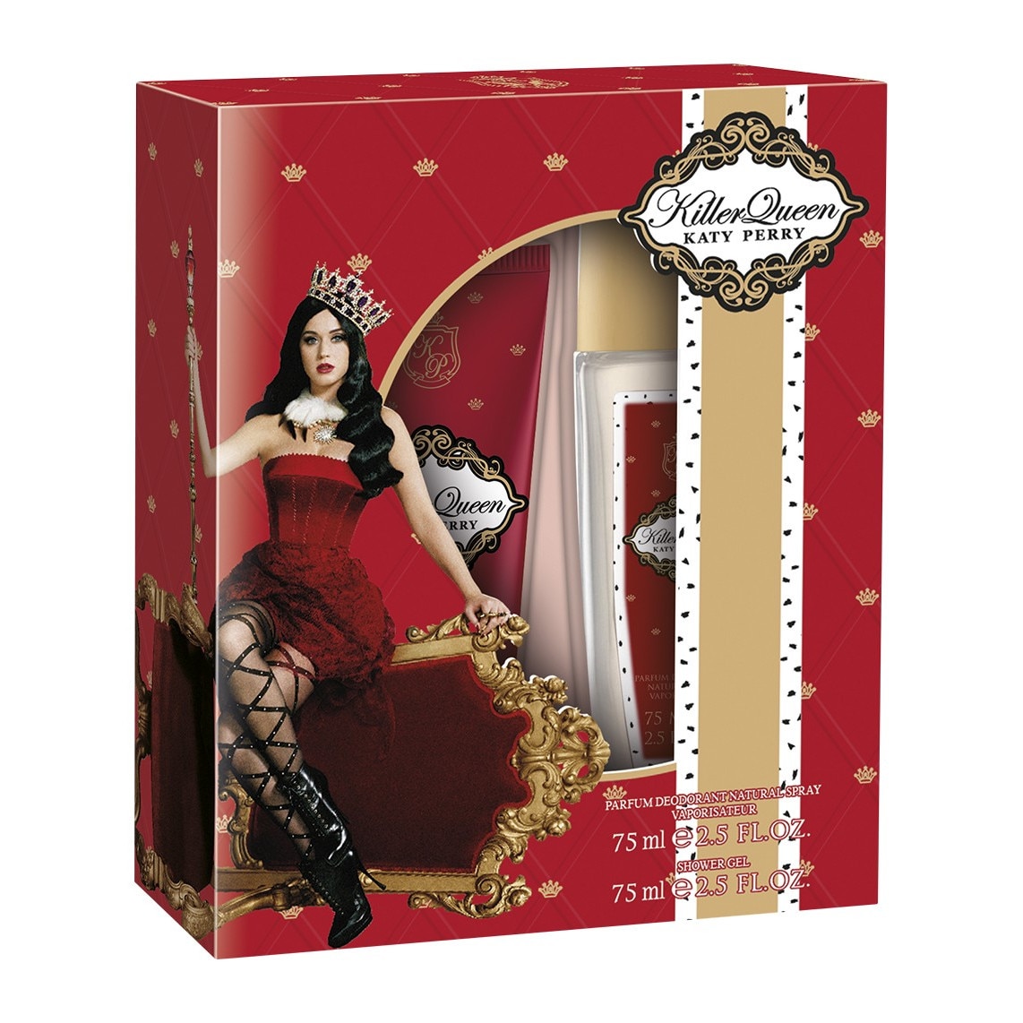 Set Katy Perry Killer Queen 75Ml Deodorant Natural Spray + 75Ml Gel de dus