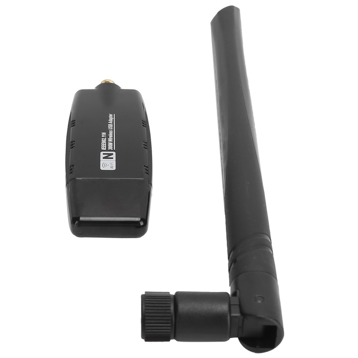 Jormftte 300Mbps vezeték nélküli USB adapter, 2.4GHz, kompatibilis Windows/Linux/Android rendszerekkel
