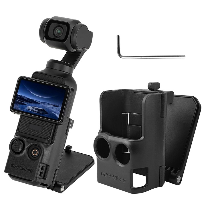 Suport magnetic pentru DJI Osmo Pocket 3, Taipintee, 180 grade ajustabil, 6 magneti, 52g