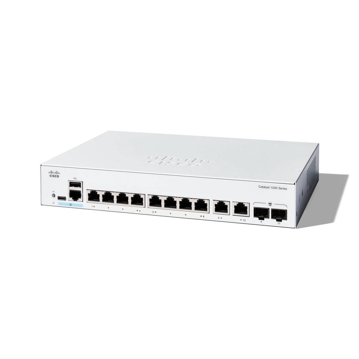 Switch Cisco Catalyst 1200 8-PORT GE EXT PS/2X1G Combo Alb - eMAG.ro