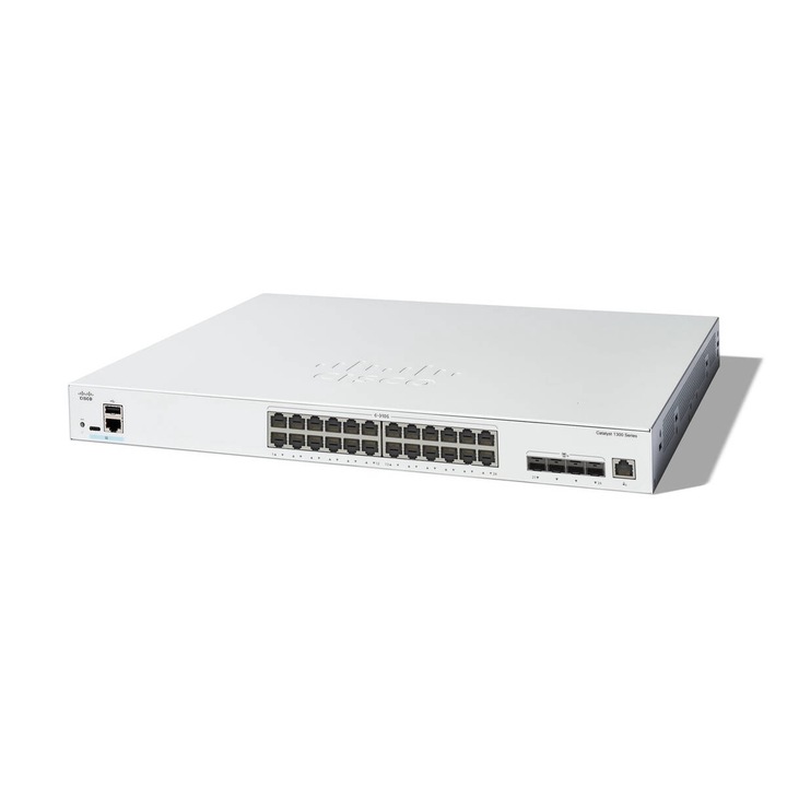 Switch Cisco Catalyst 1300 24-PORT 10GE/4X10G SFP+ Shared Alb