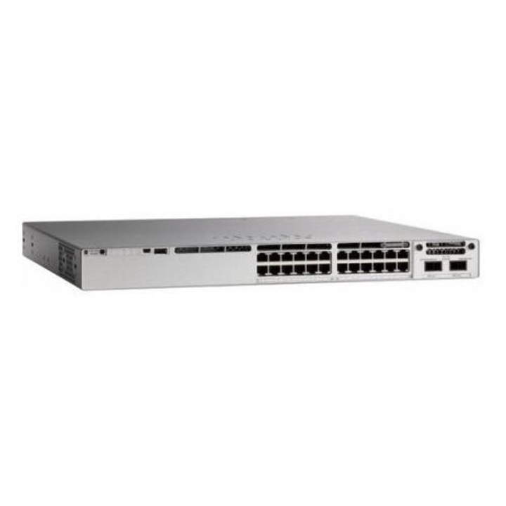 Switch Cisco Catalyst 9200L 24 portos Data/4×10G Network Essentials, szürke színben