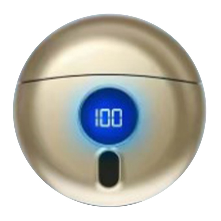 Електрическа самобръсначка Longziming, преносима, презареждаща се, безжична, водоустойчива, цвят шампанско