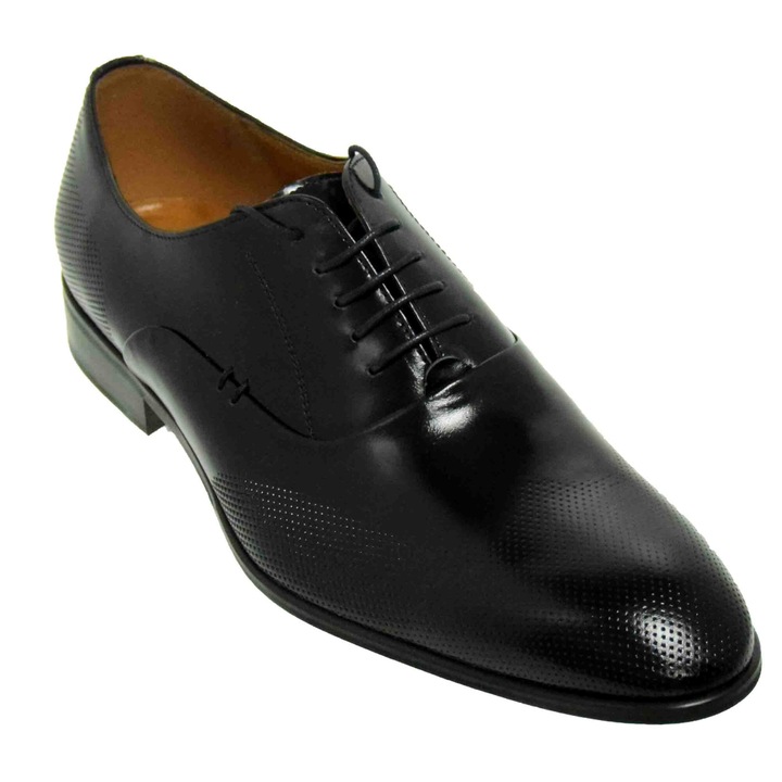 Pantofi Eleganti Barbati Conhpol Co50 - Negru Florantic, Negru