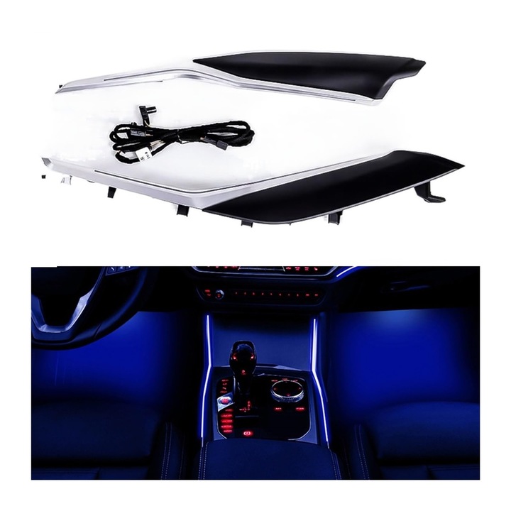 LED околно осветление за централна конзола, MWAOWM, съвместимо със серия 3 G20 G21, серия 4 G22 G23 G26, M3 G80, M4 G82 G83, лесен за инсталиране