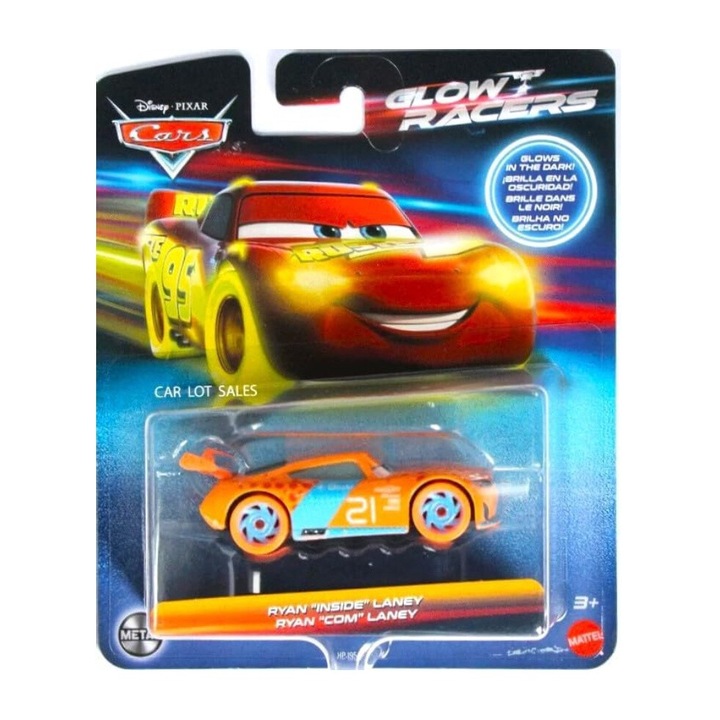 Masinuta Disney Cars Glow Racers Ryan Inside Laney (hpj95)