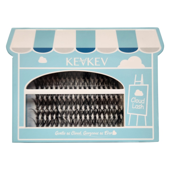 AILAISHI 180 műszempilla szett, 40D D curl matt fekete 9-15mm