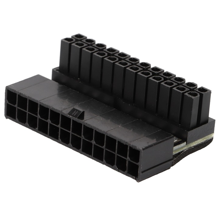 Adaptor ATX 24Pin, 90 grade, ABS, usor de utilizat, negru