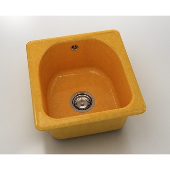 Chiuveta compozita Granixit ,o cuva,430x460x210mm, Fat 217, culoare galben Camel Chiuveta compozita Granixit ,o cuva,430x460x210mm, Fat 217, culoare galben Camel