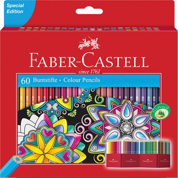 Creioane colorate Faber-Castell 60 culori/set, editie speciala Creioane colorate Faber-Castell 60 culori/set, editie speciala