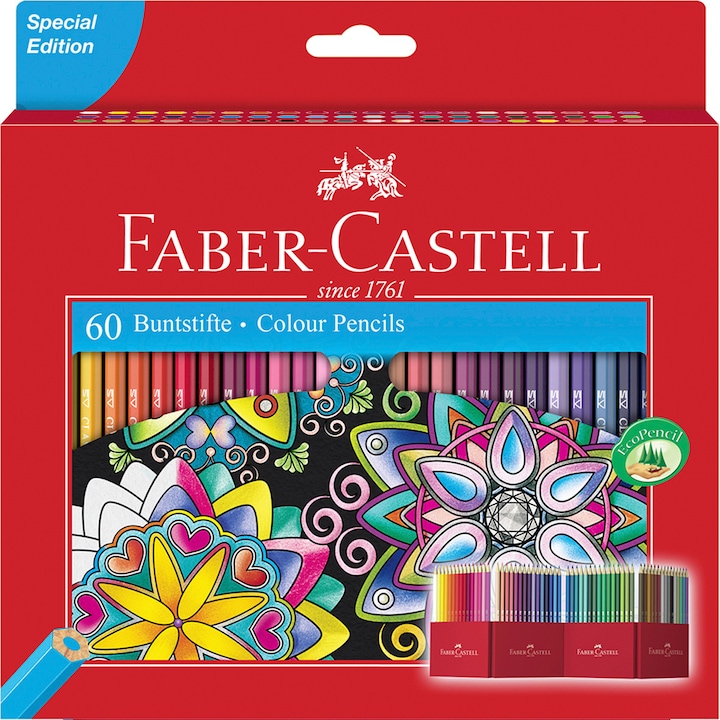 Цветни моливи Faber-Castell, Специално издание, 60 цвята