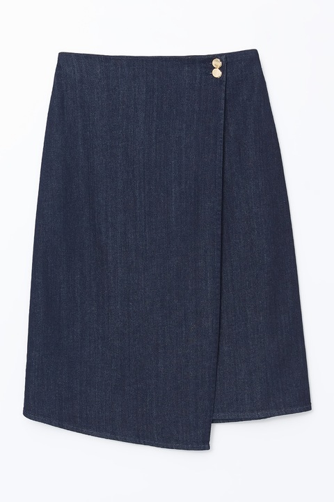 LC WAIKIKI, Fusta uni cu model petrecut, Bleumarin, XS