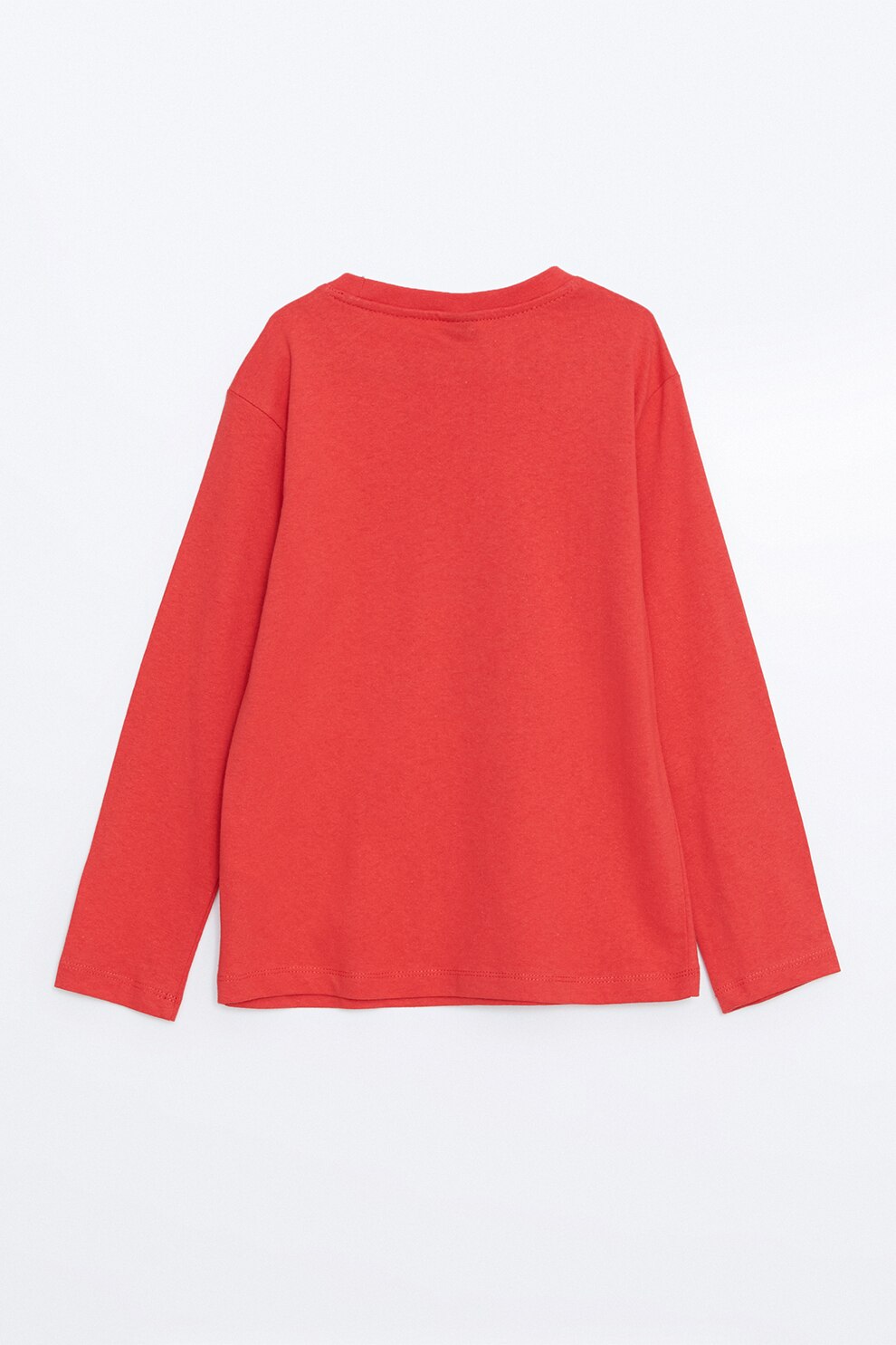 LC WAIKIKI, Bluza din bumbac cu imprimeu, Rosu, Portocaliu, Alb