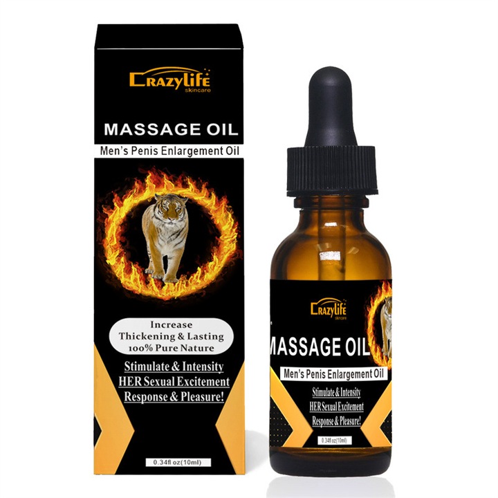 Masszázsolaj, Crazylife, Privát férfimasszázs, Ápoló masszázsok férfiaknak tápláló illóolaj, 10ml