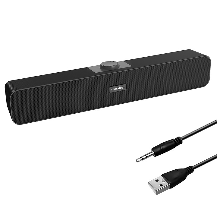 PC тонколони, Taipintee, 2.0, USB, черни