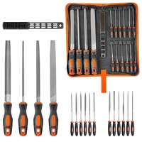 Set de pile metalice 18 piese, Taipintee, otel T12, maner ergonomic, geanta de transport, 200 mm
