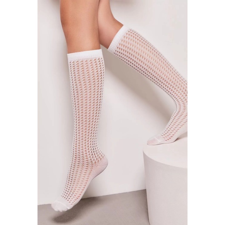 Sosete lungi 3/4 copii, fishnet ajurate, Conte Kids Miss 056