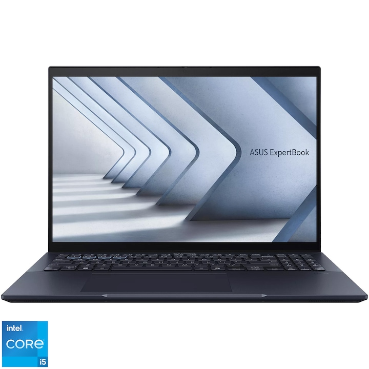 Лаптоп ASUS ExpertBook B5 B5604CVF, Intel® Core™ i5-1335U, 16'', WUXGA, 16GB DDR5 RAM, 1TB SSD, NVIDIA® GeForce® RTX 2050, No OS, Star Black
