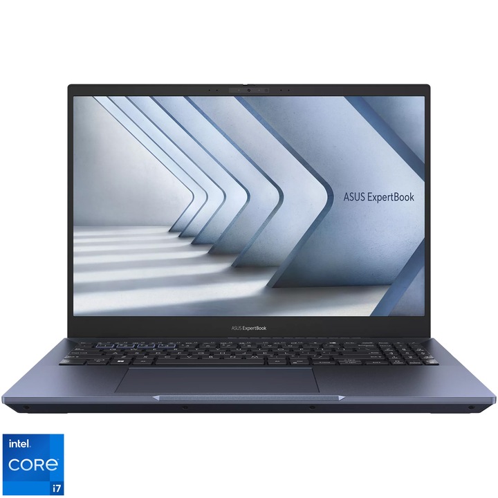 Лаптоп ASUS OLED ExpertBook B5 B5602CVN, Intel® Core™ i7-1370P, 16'', OLED, WQUXGA, 40GB DDR5 RAM, 1TB SSD, Intel® Arc™ A350M Graphics 4GB GDDR6, No OS, Star Black