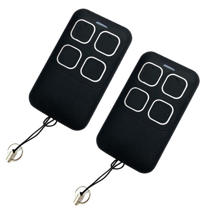 Комплект от 2 универсални дистанционни управления, ANBWEHR, 4 канала, черни, 280-868MHz