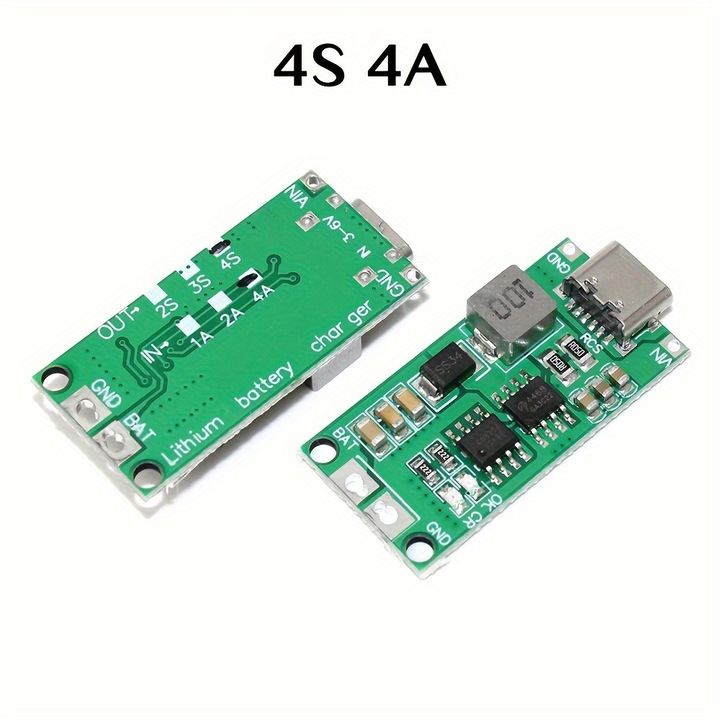 Modul de incarcare BMS Balancer 4S 4A pentru baterii Li-Ion, 36V