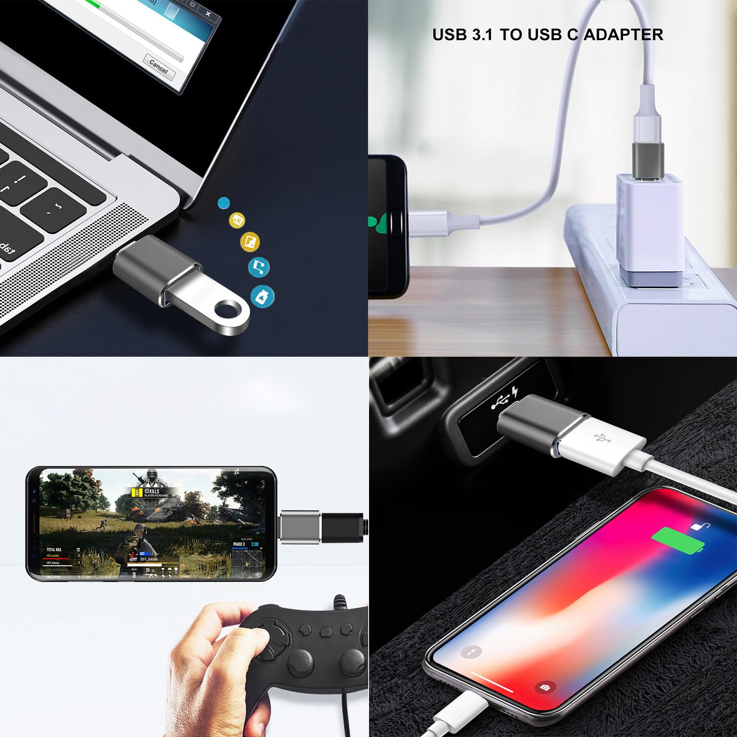 Adaptor USB-C la USB: USB-C la USB-A 3.1, USB-C tata la USB-A mama ...