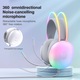 Casti Gaming ONIKUMA X25, Surround Stereo Sound, Rainbow RGB Lumina LED, Noise-Cancelling Microfon, Adaptive Head Beam, Zero Ear Pressure, PC/Mobile/Xbox/PS, Lightweight Body, White