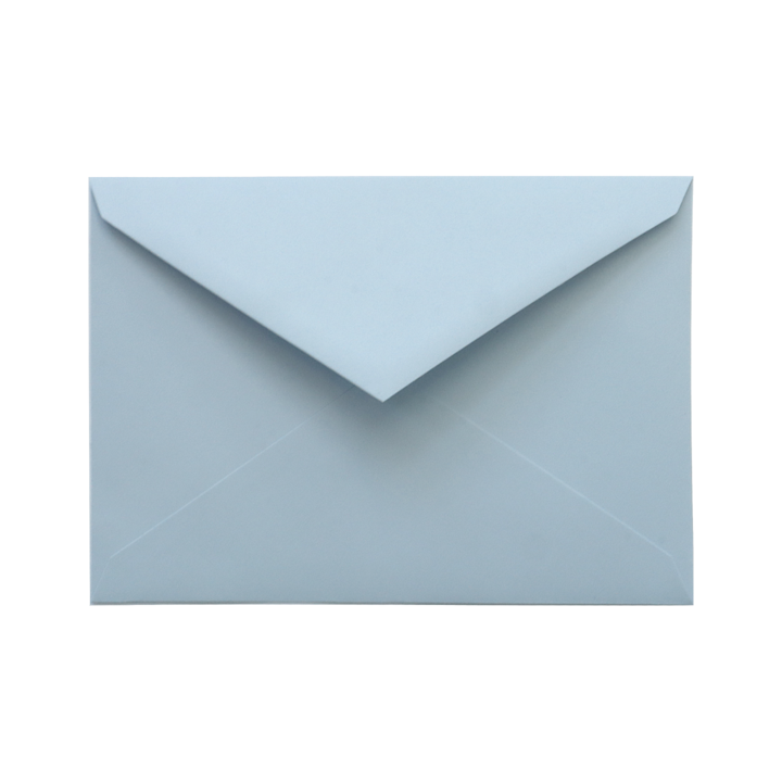 Комплект цветни гладки декоративни пликове, Netuno, Malmero, K5, 135x205mm, 120g, Мокро лепило, V-тип, Светло сини, 500 бр