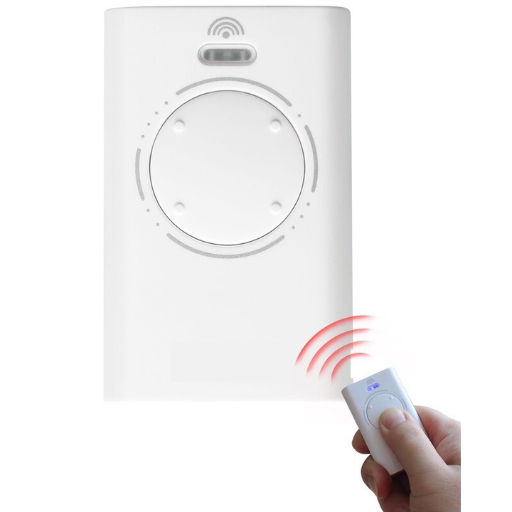 Дистанционно управление за гаражна врата FAAC С XT4 868 SLH(LR) 868.35 MHz, 4 канала, с батерия CR2032, бяло