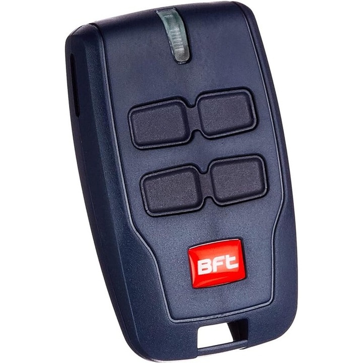 Telecomanda pentru poarta BFT MITTO 2, 2 butoane, 433MHz, albastru, 63x38x18mm