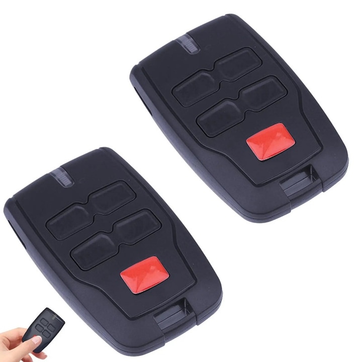 Set 2 Telecomenzi pentru poartaFTSet 2 Telecomenzi pentru poarta BFT MITTO 2, 2 butoane, 433MHz, albastru, 63x38x18mm MITTO 2, 2 butoane, 433MHz, albastru, 63x38x18mm