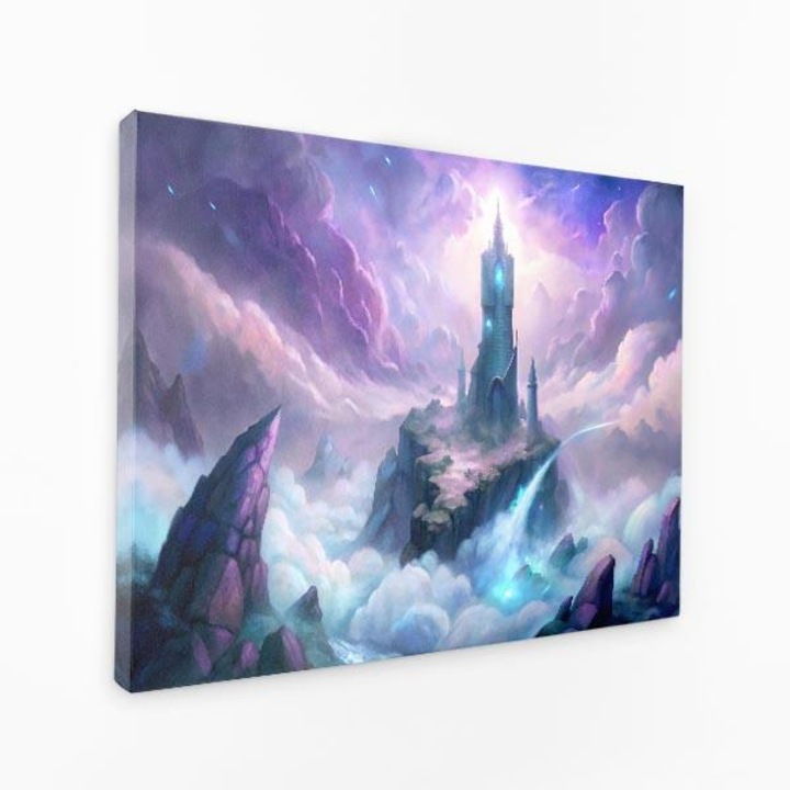 Vászonfestmény - Aurát körülölelő misztikus torony - 40x60 cm