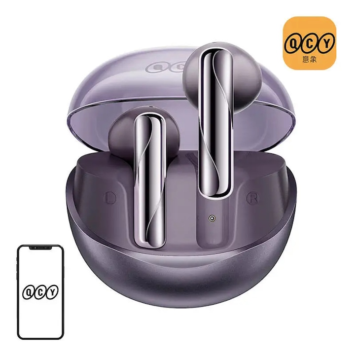 Casti B35 Pink wireless stereo, voce HD, bluethoth 5.3, reducere inteligenta a zgomotului, rezistente la apa si transpiratie, culoarea roz