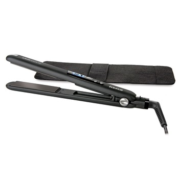 Placa de par Taurus Slimlook Keratine Pro, 30 W, 100-220°C, placi XXL acoperite cu nano ceramica &tourmaline& keratin, saculet depozitare, oprire automata 60 min, Negru Placa de par Taurus Slimlook Keratine Pro, 30 W, 100-220°C, placi XXL acoperite cu nano ceramica &tourmaline& keratin, saculet depozitare, oprire automata 60 min, Negru