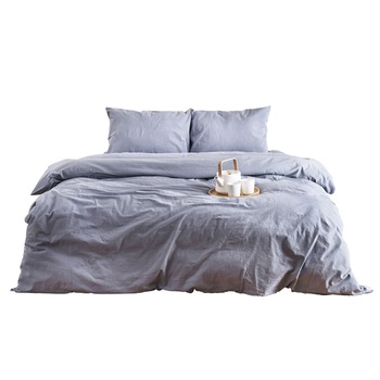 Set lenjerie de pat deFlorian XXL, 4 piese, culoarea gri Set lenjerie de pat deFlorian XXL, 4 piese, culoarea gri