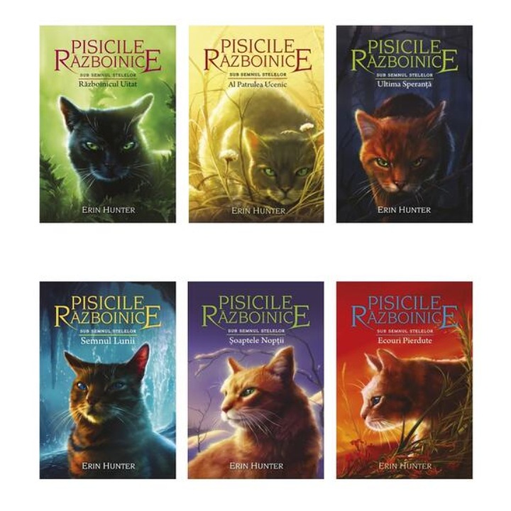 Pachet Pisicile razboinice: Sub semnul stelelor, de Erin Hunter - Galaxia Copiilor