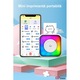 Imprimanta termica portabila, Mini imprimanta portabila, imprimanta autocolanta fara cerneala, mini imprimanta termica fara fir Bluetooth compatibila cu iOS + Android pentru jurnal, memo, fotografie, imprimare Pod Cadouri pentru fete Copii
