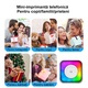 Imprimanta termica portabila, Mini imprimanta portabila, imprimanta autocolanta fara cerneala, mini imprimanta termica fara fir Bluetooth compatibila cu iOS + Android pentru jurnal, memo, fotografie, imprimare Pod Cadouri pentru fete Copii
