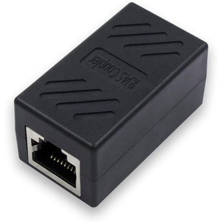 RJ45 разклонител Ethernet разклонител, линеен разклонител за Cat7/Cat6/Cat5e/Cat5 Ethernet кабел, удължителен адаптер за PC рутер модем PS5 Xbox женски към женски