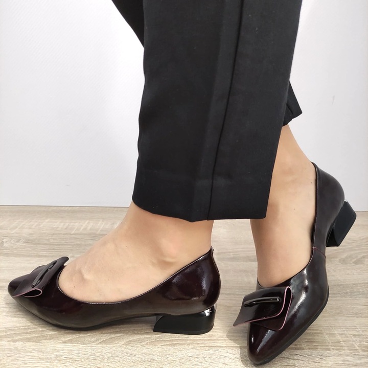 Pantofi Eleganti Dama Pass 840017C 23-L - Bordo Lac, Bordeaux