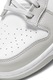 Nike, Pantofi sport din piele Dunk Retro, Alb, Gri deschis, 7
