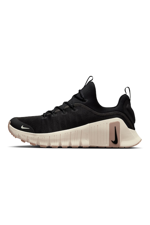 Nike, Pantofi Free Metcon 6, pentru fitness, Negru/Crem