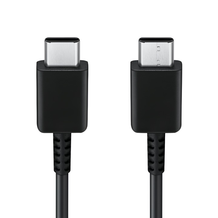 Cablu pt Samsung USB-C la USB-C, Incarcare Super Rapida 45W, PD 100W, Transfer Date USB 2.0, 1m, 5A, Compatibil Laptop, Telefon, Tablete, Dispozitive USB-C, by ONSG®, Negru