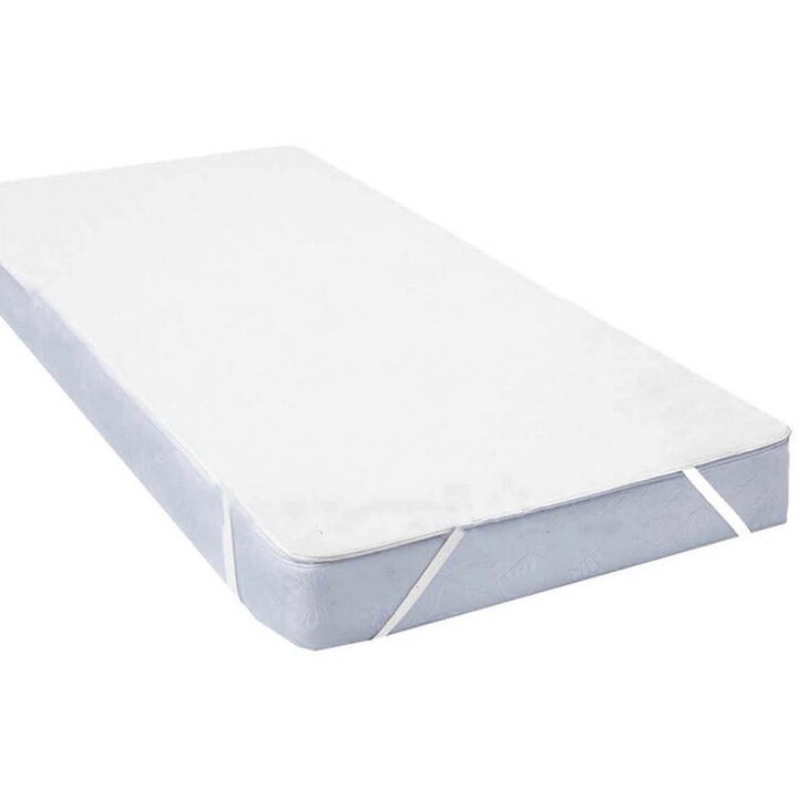 Protectie saltea impermeabila Matsen, 140x70 cm, respirabila, alb