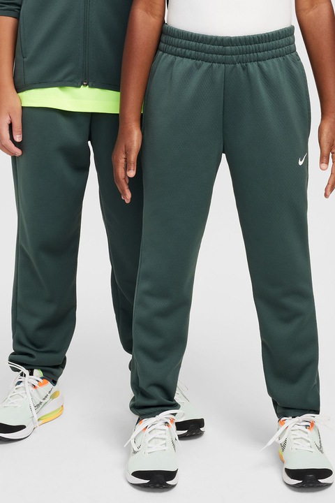 Nike, Rugaémas derekú uniszex szabadidőnadrág, Sötétzöld