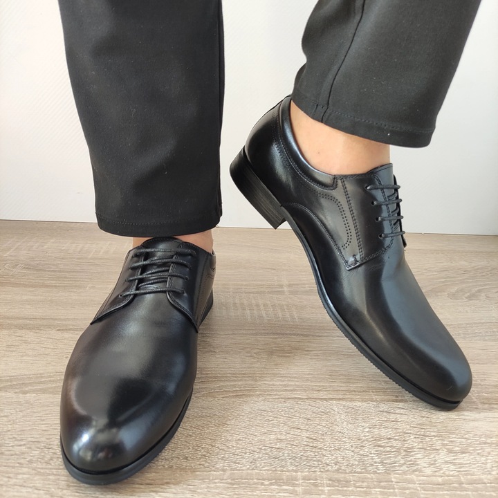 Pantofi Eleganti Barbati Eldemas F4155-362 Negri - 40, Negru